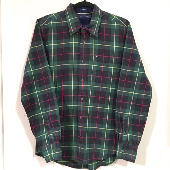 Tommy Hilfiger Other - Tommy Hilfiger hunter green plaid buttondown shirt